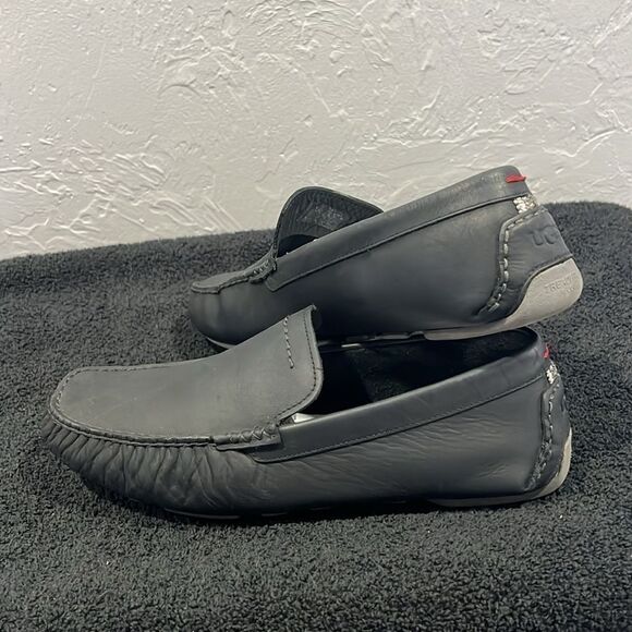 UGG Australia UGG HENRICK Black  DRIVING Loafer SHOES Men‎ Sz 10/10.5 - EUC main image 10